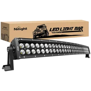 32 Inch 180W Double Row Black Curved Spot Flood LED Light Bar