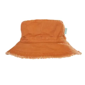 Acorn Frayed Bucket Hat Chestnut