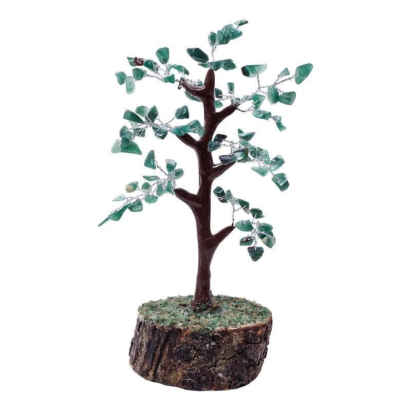 Agate Wish Tree Handcrafted Showpiece - Green
