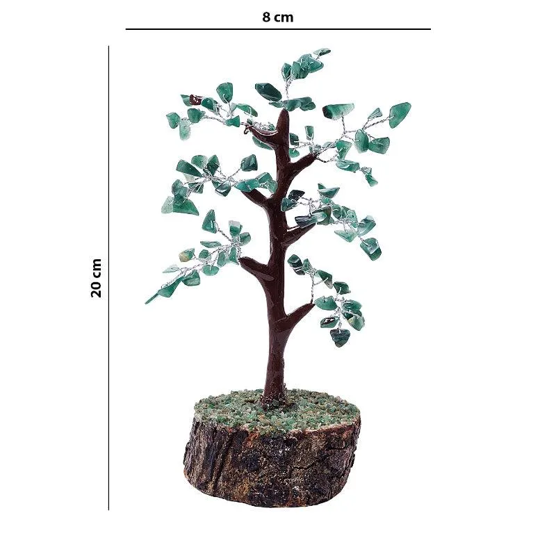 Agate Wish Tree Handcrafted Showpiece - Green
