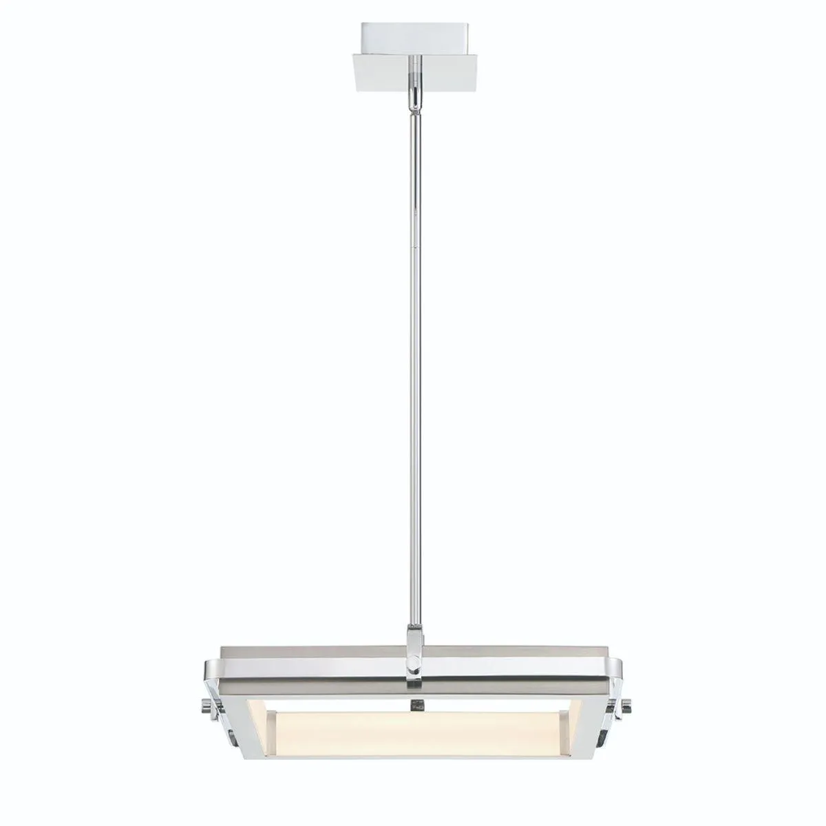 Annilo 18 in. LED Chandelier Chrome Finish