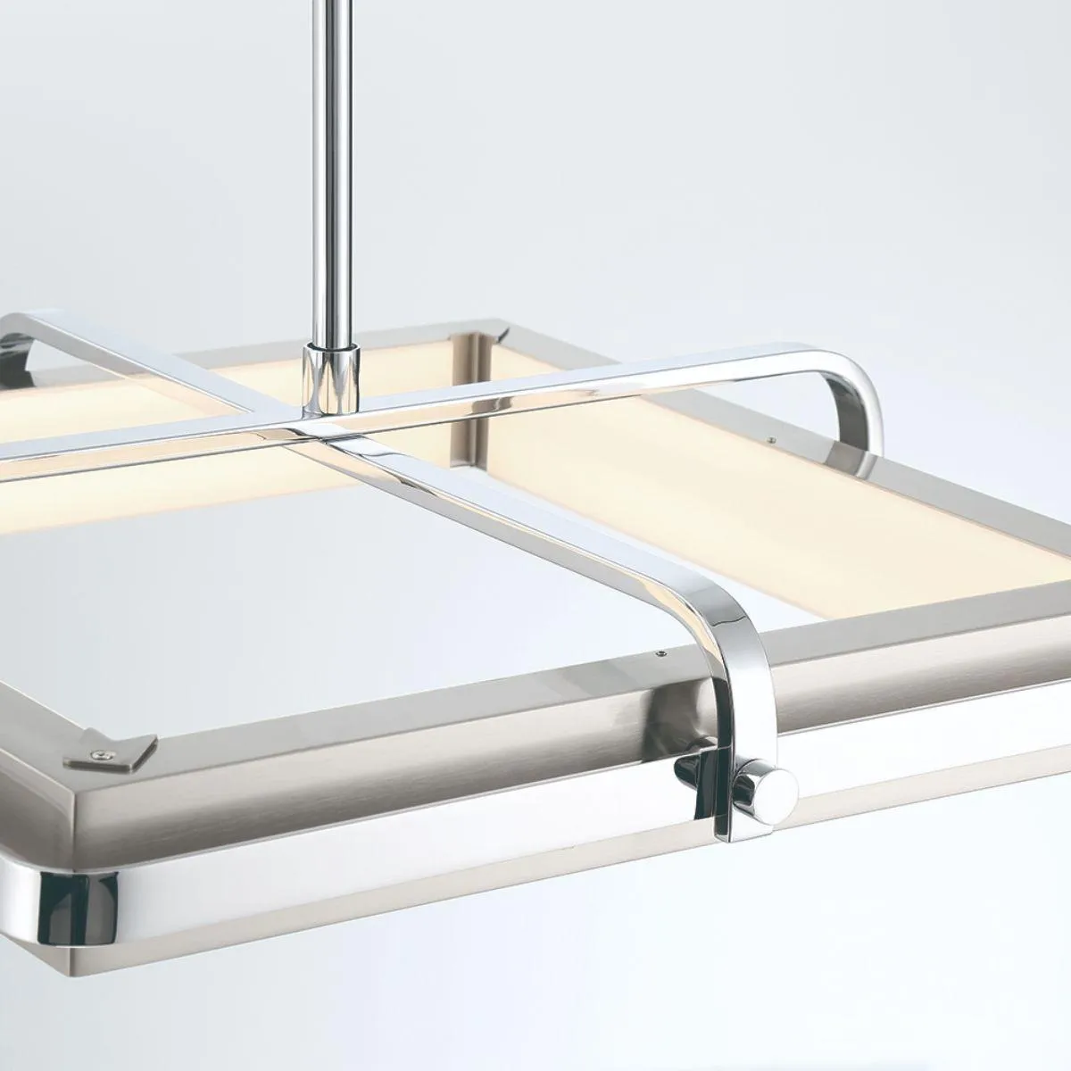 Annilo 18 in. LED Chandelier Chrome Finish