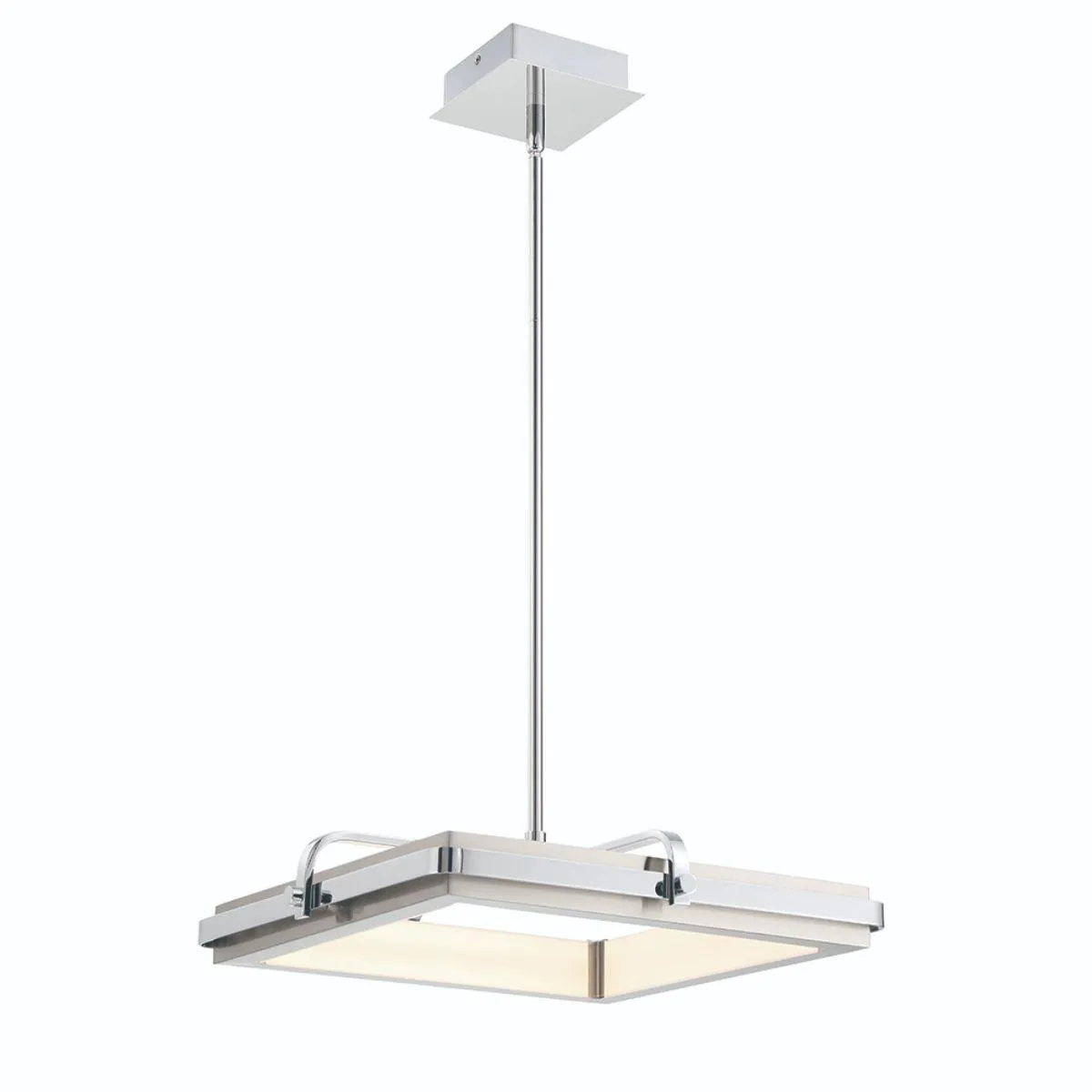 Annilo 18 in. LED Chandelier Chrome Finish