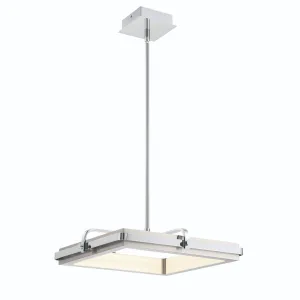 Annilo 18 in. LED Chandelier Chrome Finish
