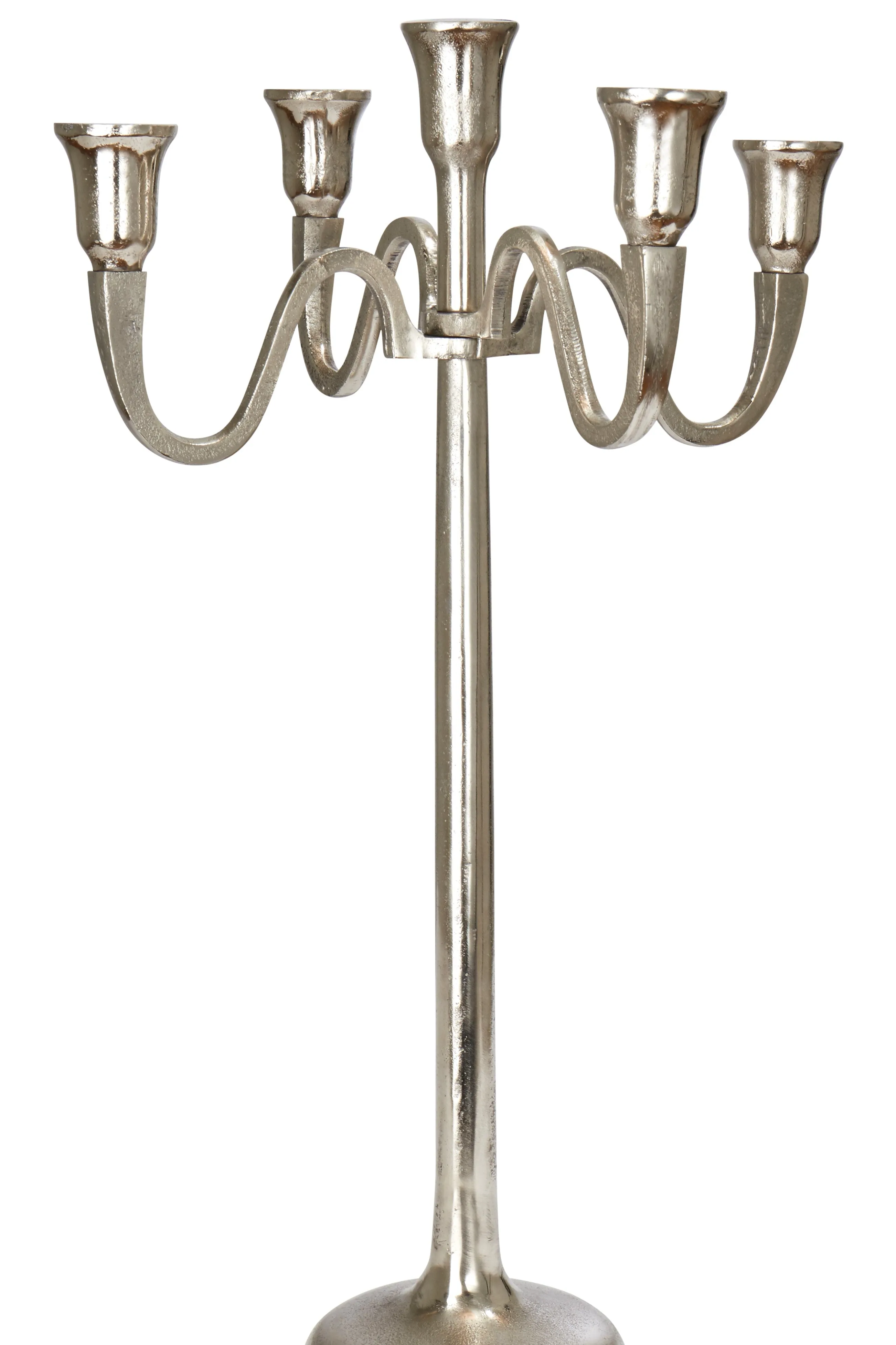 Antique Silver Metal Candelabra - Three Sizes