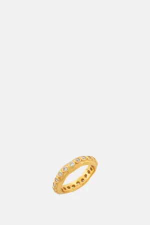 Astri Gold Stacking Ring Clear