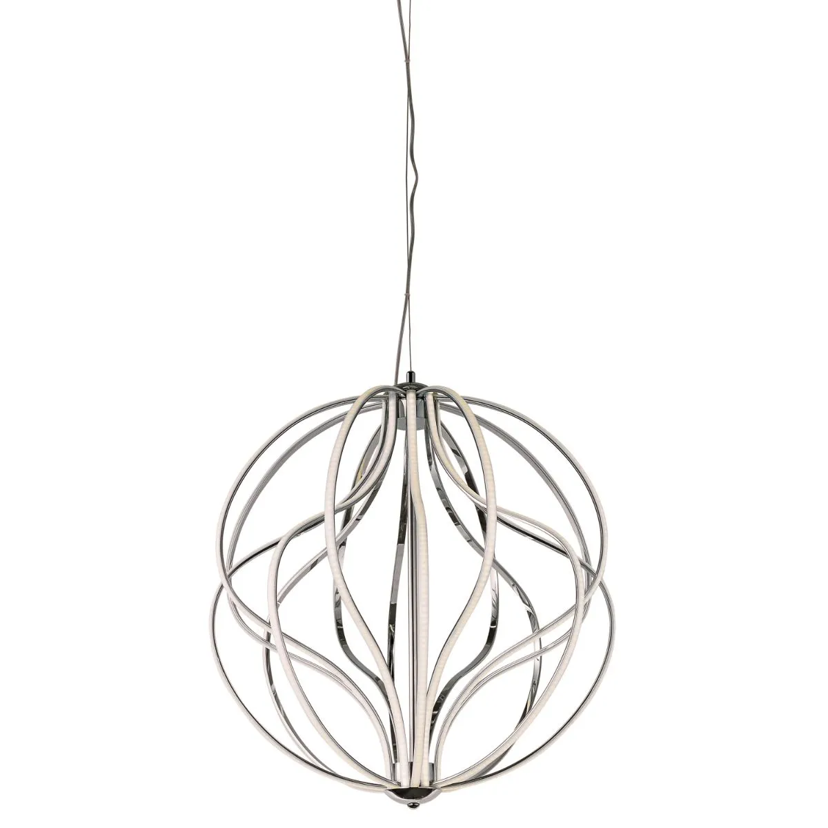 Aura 24 in. LED Pendant Light Chrome finish