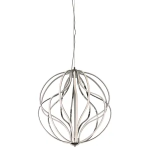 Aura 24 in. LED Pendant Light Chrome finish