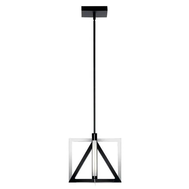 Axis 12 in. LED Pendant Light Black Finish