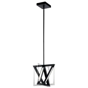 Axis 12 in. LED Pendant Light Black Finish