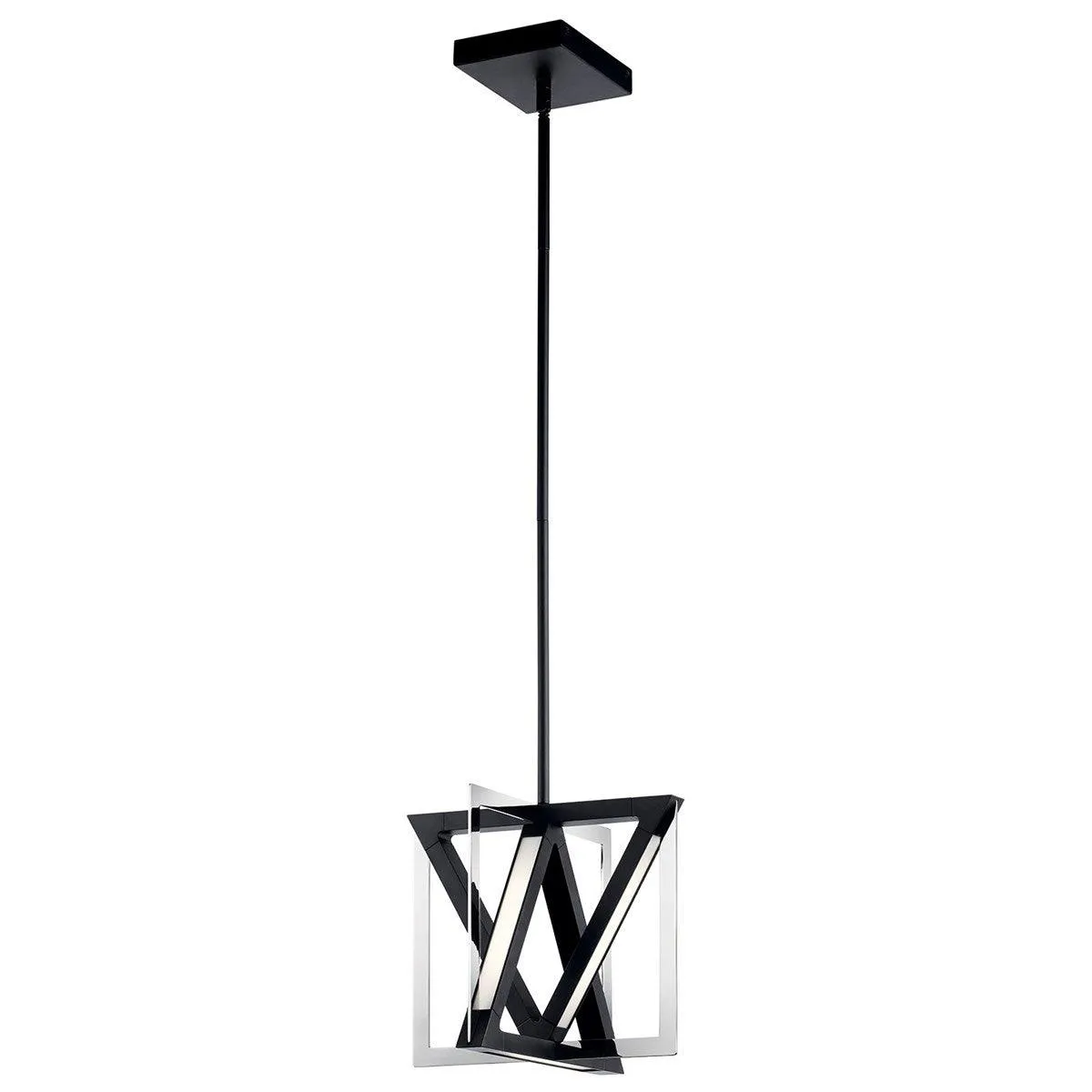 Axis 12 in. LED Pendant Light Black Finish