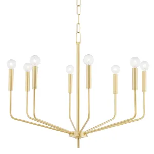 Bailey 8 Lights Chandelier Brass finish