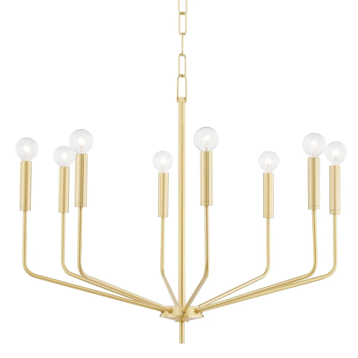 Bailey 8 Lights Chandelier Brass finish