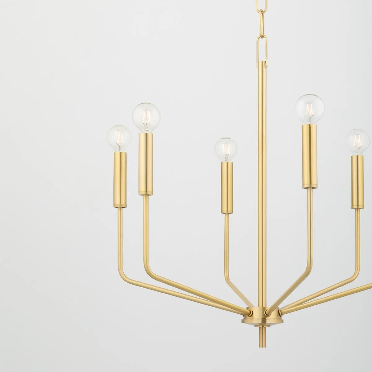 Bailey 8 Lights Chandelier Brass finish