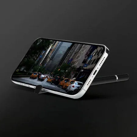 Black 3-in-1 Precision Touch Capacitive Stylus Pen