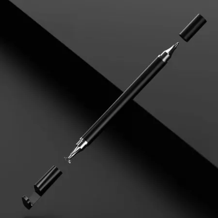 Black 3-in-1 Precision Touch Capacitive Stylus Pen