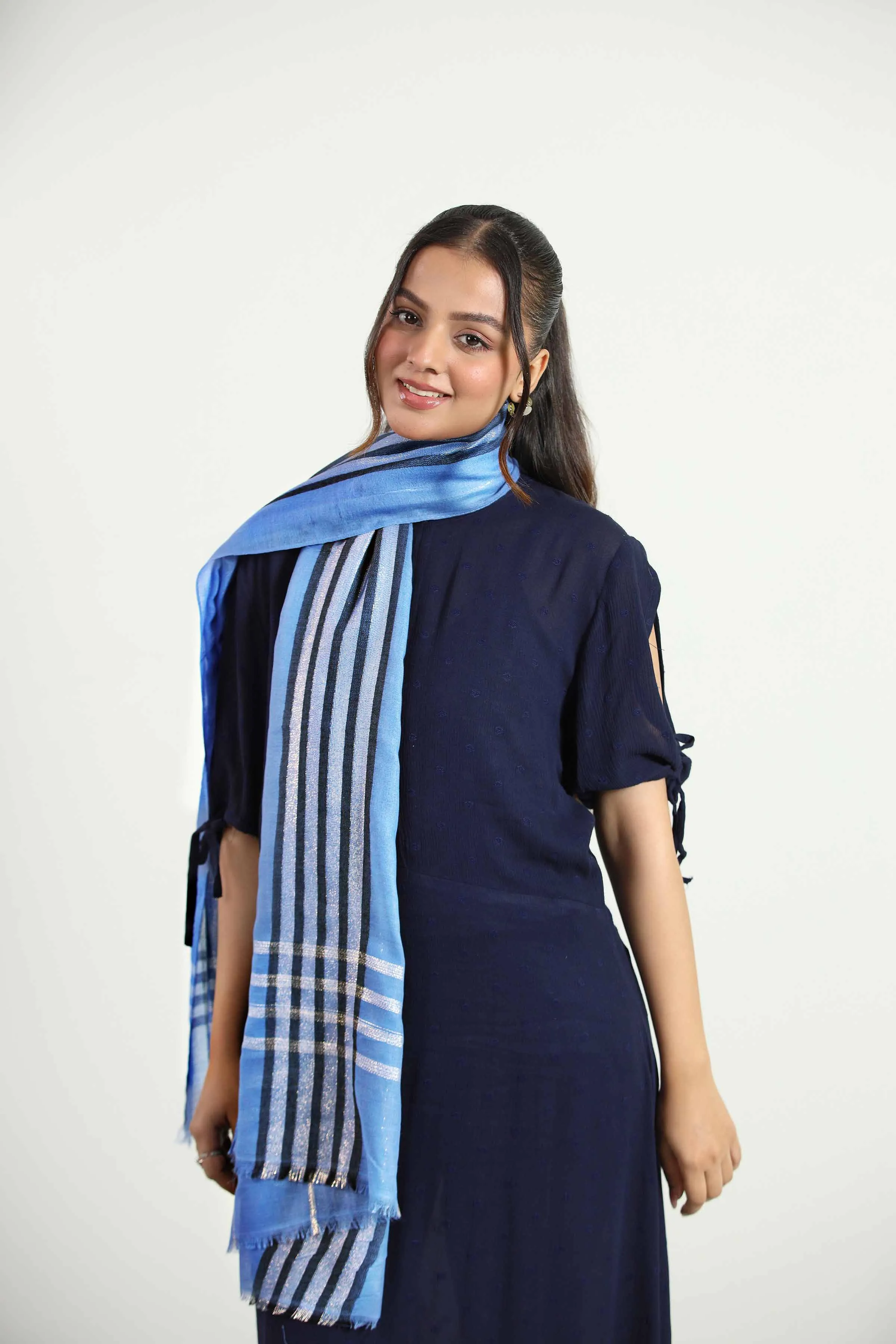 Blue Women Shawl - 439432108