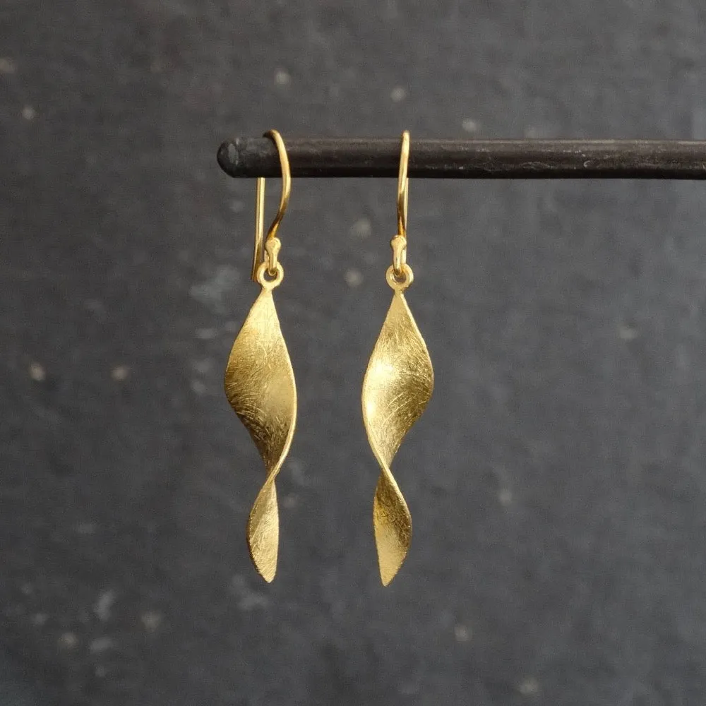 Brushed Twist Earrings