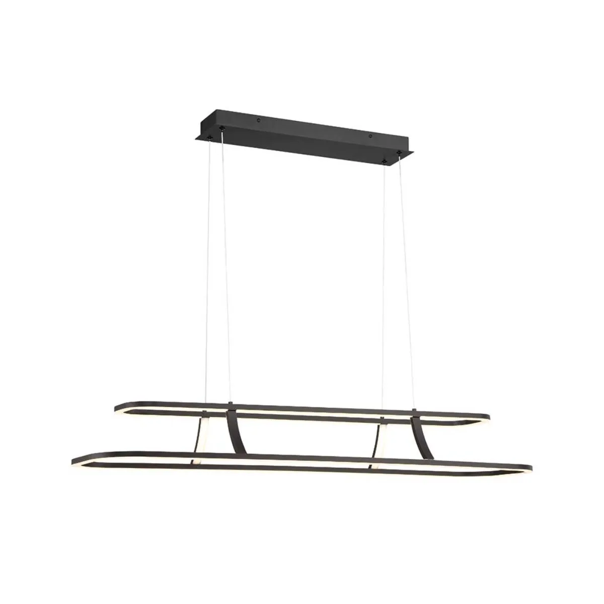 Cadoux 44 in. LED Chandelier Matte Black Finish