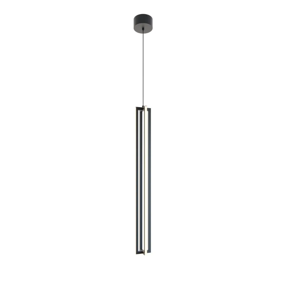 Cass 4 in. LED Pendant Light Black finish