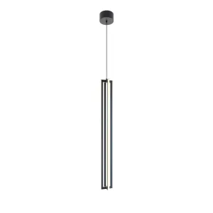 Cass 4 in. LED Pendant Light Black finish