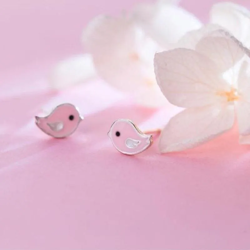 Cheerful Birdie Minimal Studs