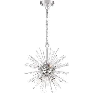 Cirrus 16 in. 6 Lights Pendant Light Nickel Finish