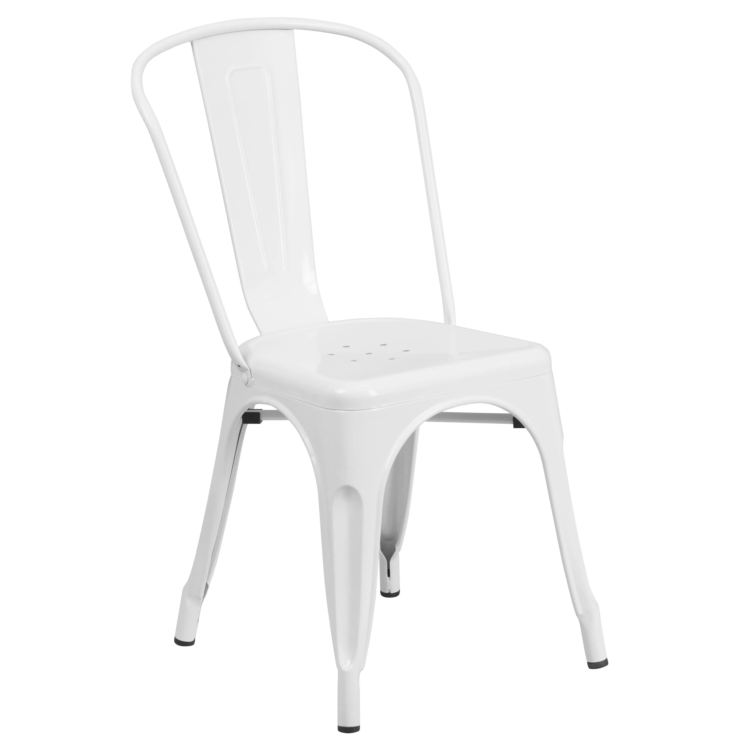 Commercial Grade 24" Round Metal Indoor-Outdoor Table Set with 4 Cafe Chairs