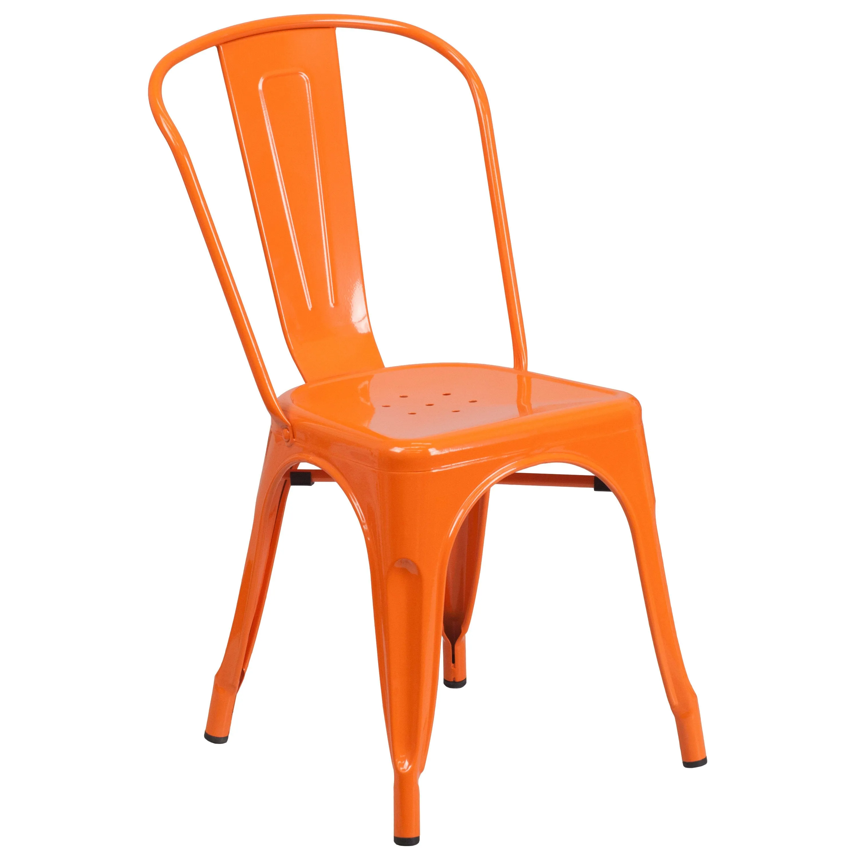 Commercial Grade 24" Round Metal Indoor-Outdoor Table Set with 4 Cafe Chairs