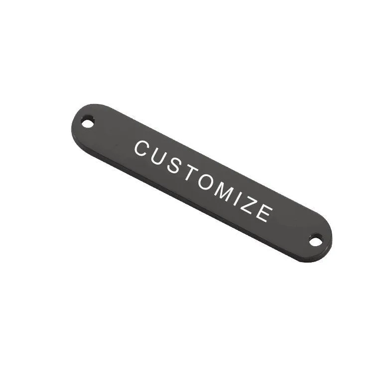 Custom Connector Charms, Personalized Black Silver Gold Rose Gold Rectangle Connector Charm, Laser Engraved, DIY Centerpiece Bar Jewelry