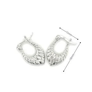 Dainty Latch Hoop Earrings