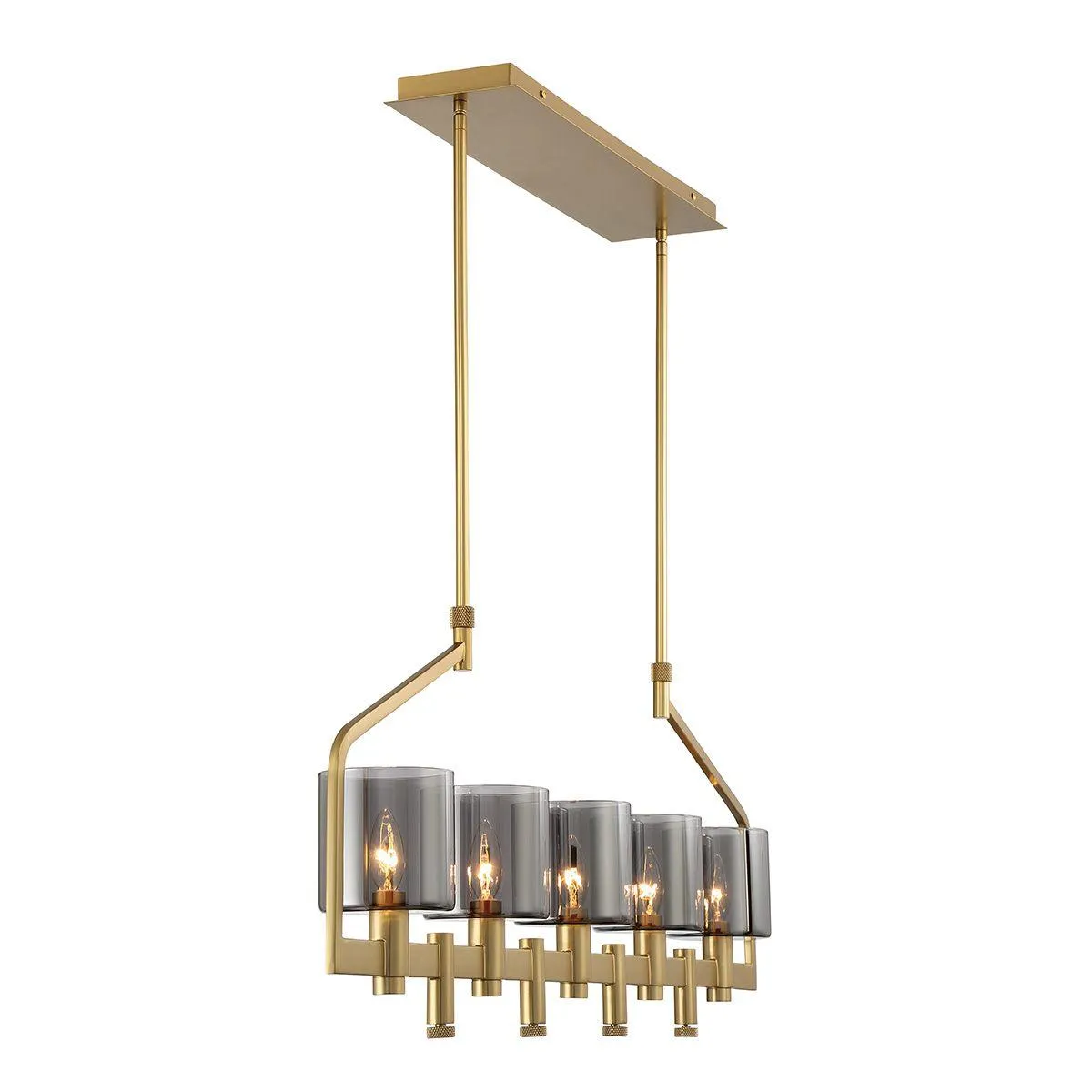 Decato 5 Lights 42 in. Chandelier Gold Finish
