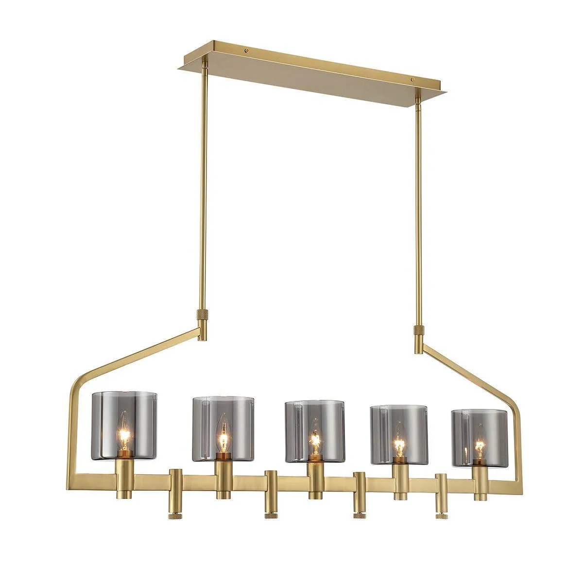 Decato 5 Lights 42 in. Chandelier Gold Finish