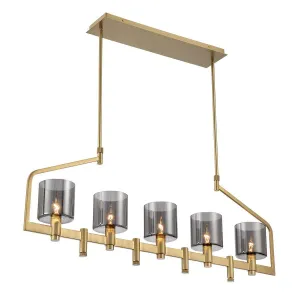 Decato 5 Lights 42 in. Chandelier Gold Finish