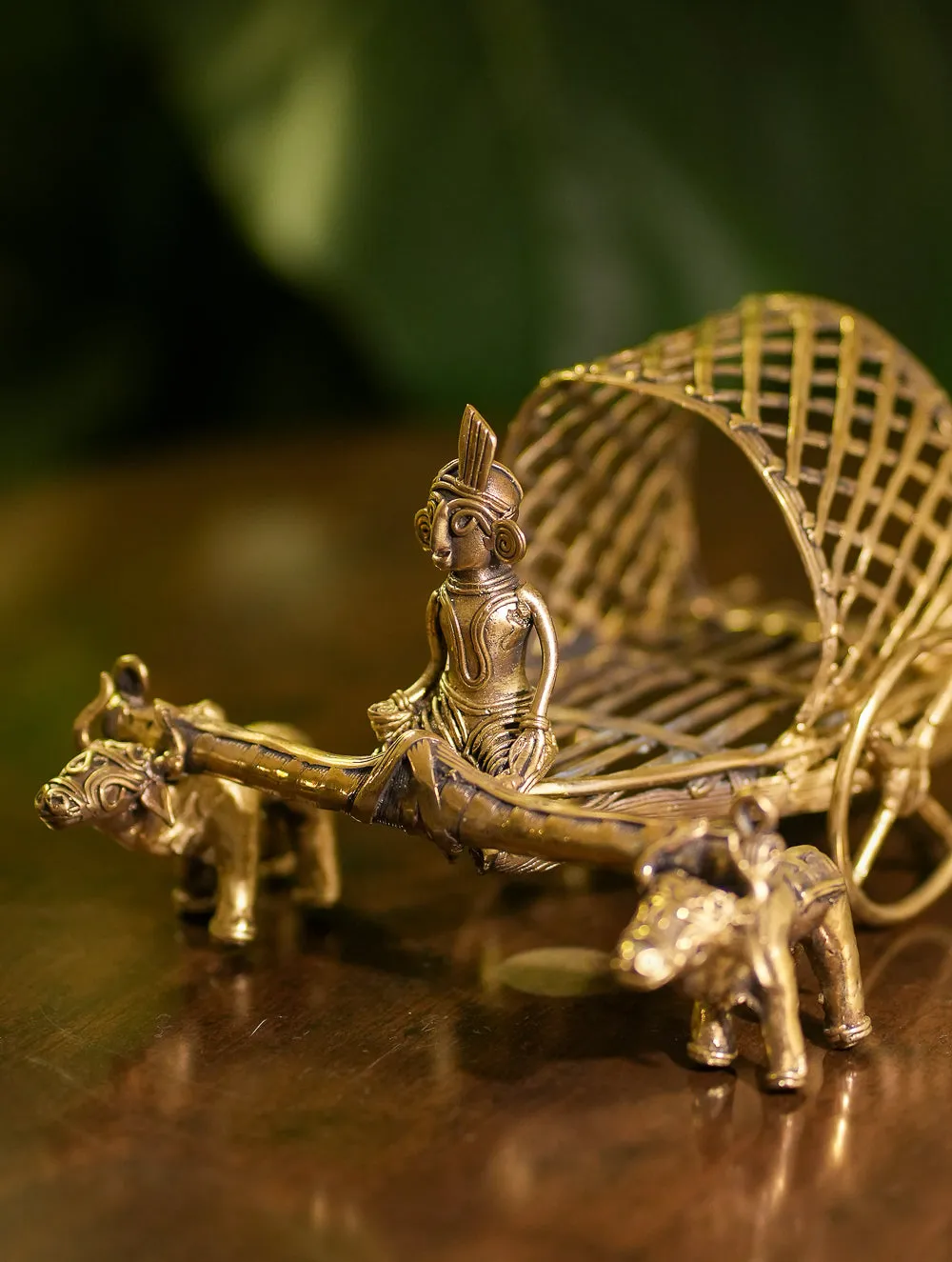 Dhokra Craft Curio - Bullock Cart