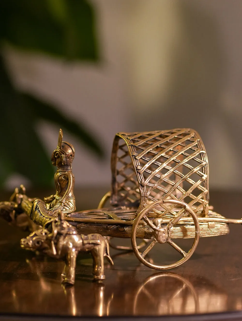 Dhokra Craft Curio - Bullock Cart