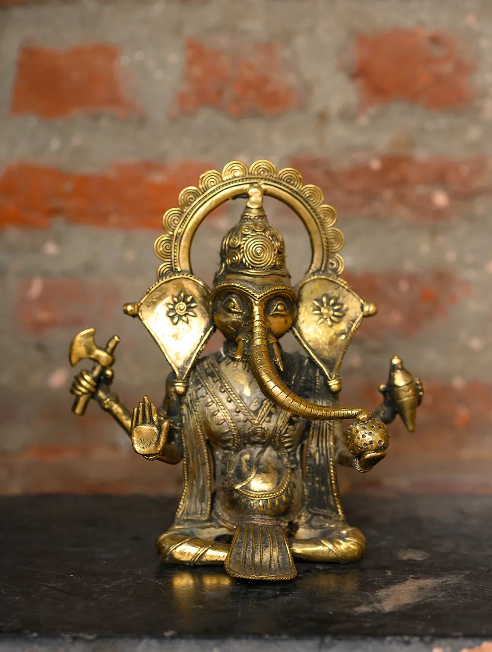 Dhokra Craft Curio - Ganesha