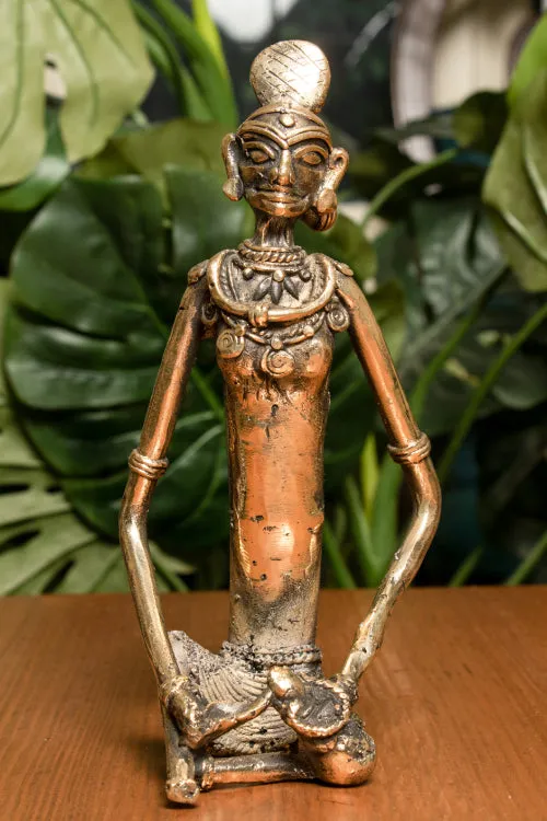 Dhokra Craft Curio (Medium) - Lady