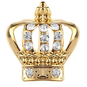 Elegant Crystal Crown Brooch Suit Accessories Brooch