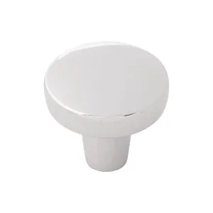 Emerge Collection Knob 1-5/16 Inch Diameter Polished Nickel Finish