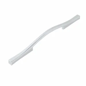 Emerge Collection Pull 5-1/16 Inch (128mm) & 6-5/16 Inch (160mm) Center to Center Chrome Finish