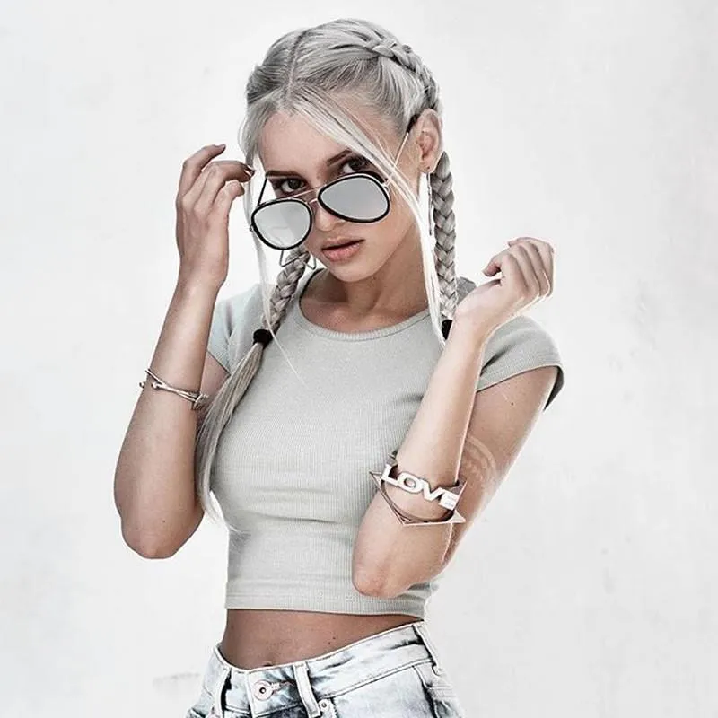 European Roadster Side Cover Mirrored Lens Sunglasses A235