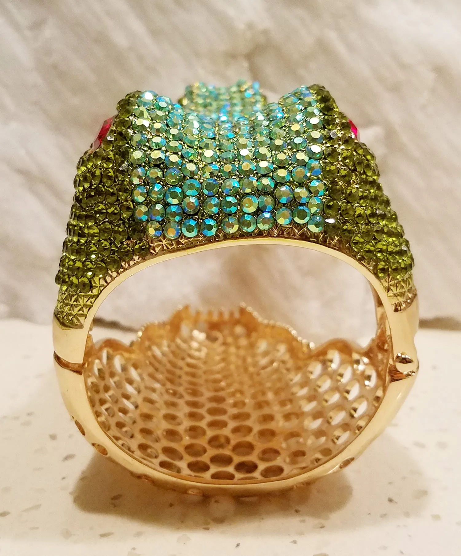 Exotic Austrian Crystal Alligator Crocodile Bracelet
