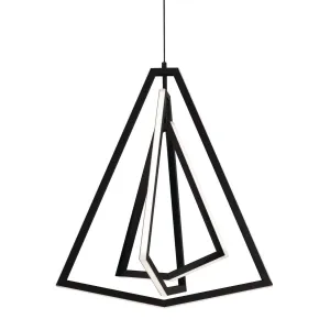 Gianna 24 in. LED Pendant Light Black finish