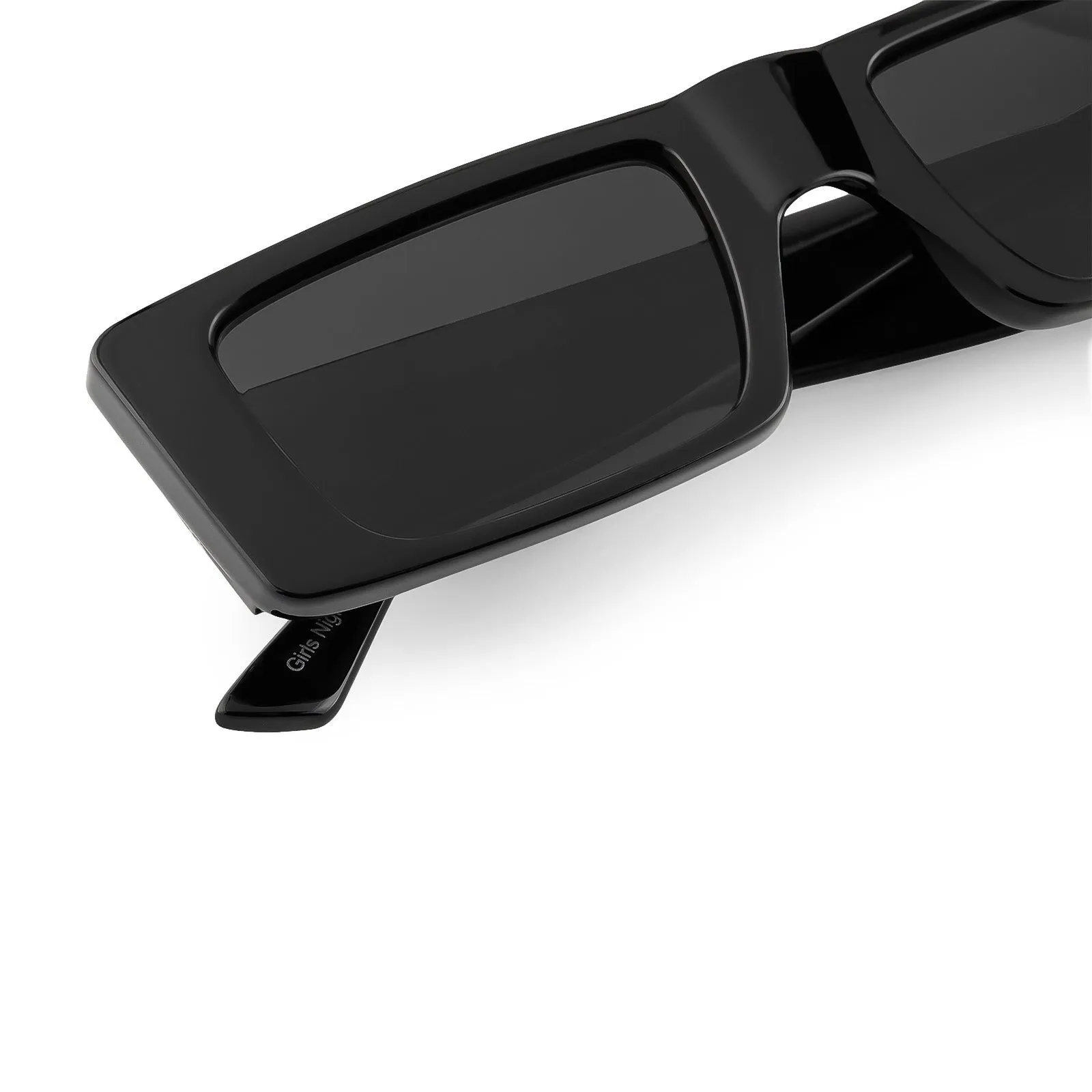 girls night - glossy black sunglasses