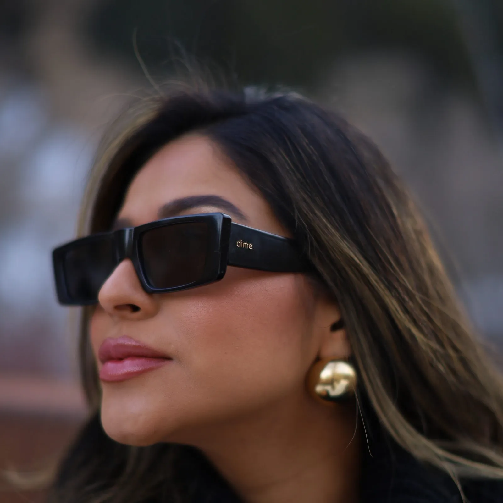 girls night - glossy black sunglasses