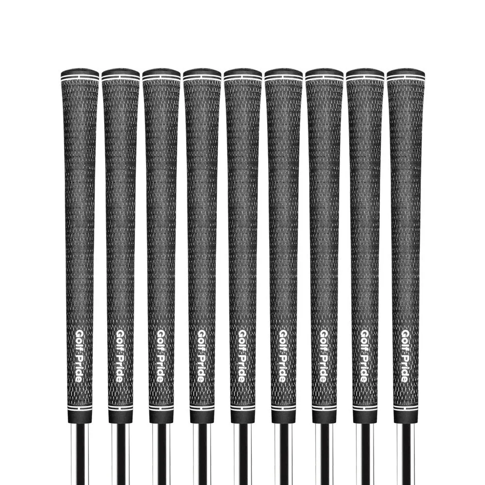 Golf Pride Tour Velvet BCT Cord MIDSIZE Grips (10pc Grip Bundle Set)