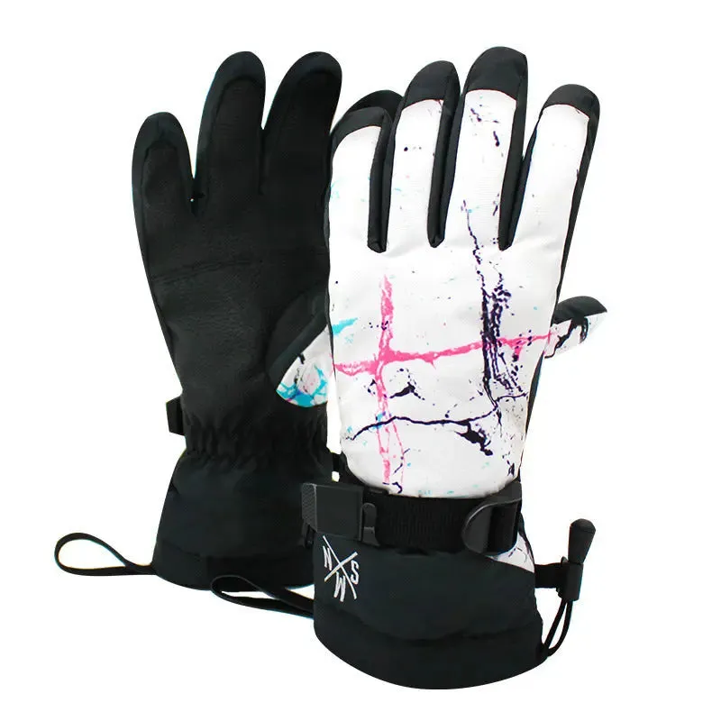 Hotian Unisex Ski Gloves with Touchscreen Waterproof