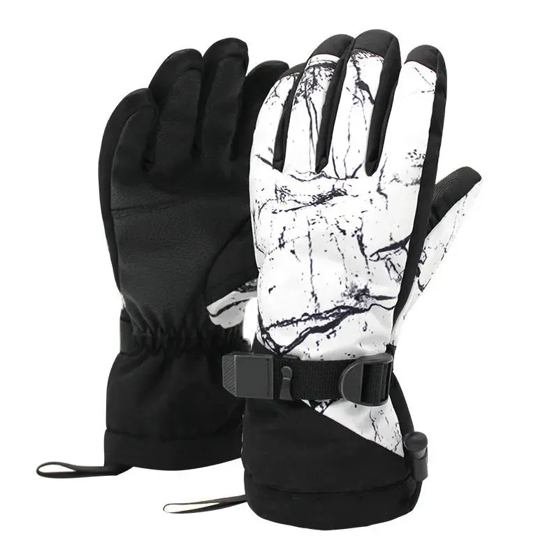 Hotian Unisex Ski Gloves with Touchscreen Waterproof