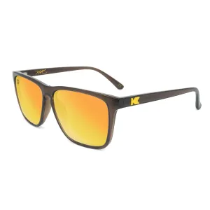 Knockaround Fast Lanes Sunglasses - SD Brown & Gold